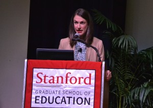 Dana Goldstein at Stanford Univ., 5/7/15.